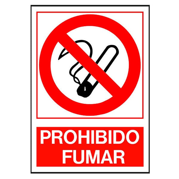 Cartel De Prohibido Fumar