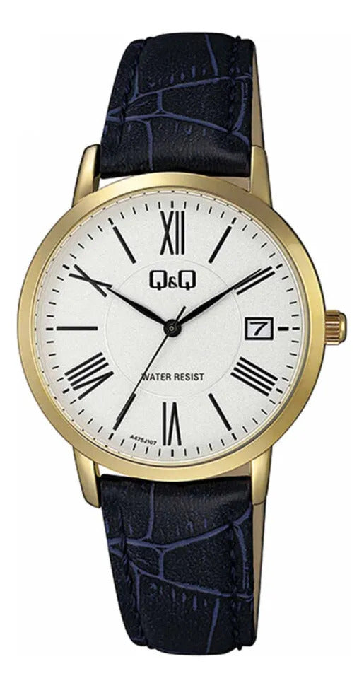 Reloj Q&q Cuero 36mm A475j127 - Negro