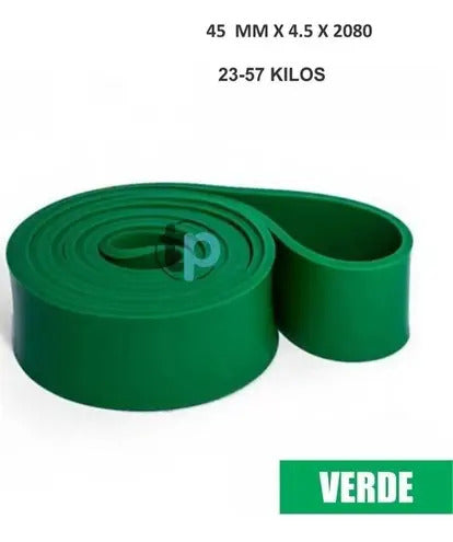 Banda Elástica Superbanda 45mmx4,5 Rhino 23-57 Kg - Verde