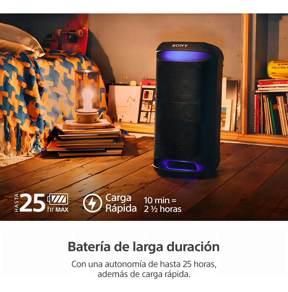 Parlante Bluetooth Portátil Sony Srs-xv500 - Negro