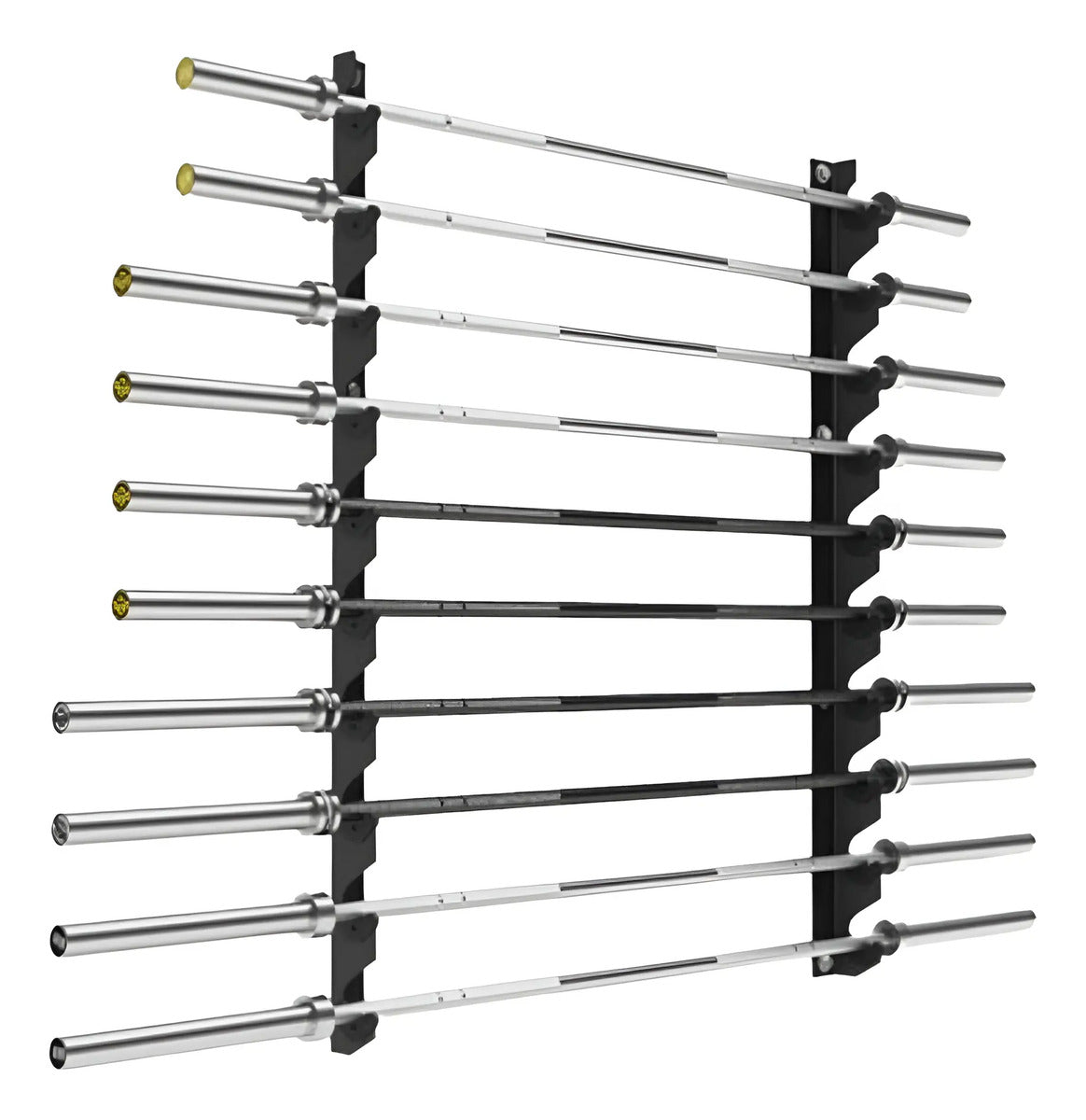 Soporte Para Barras 12 Lugares 240kg Rhino - Negro