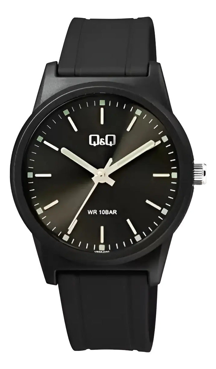 Reloj Q&q Silicona 40mm - Vr35j030 - Negro