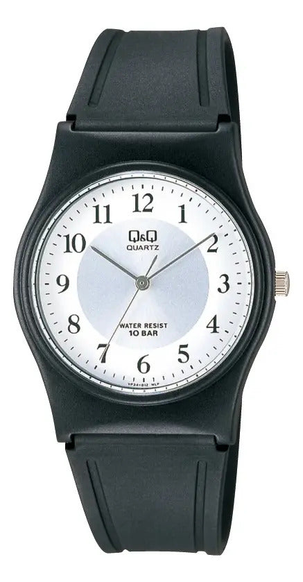 Reloj Q&q Silicona Hombre 33mm Vp34j012y - Negro