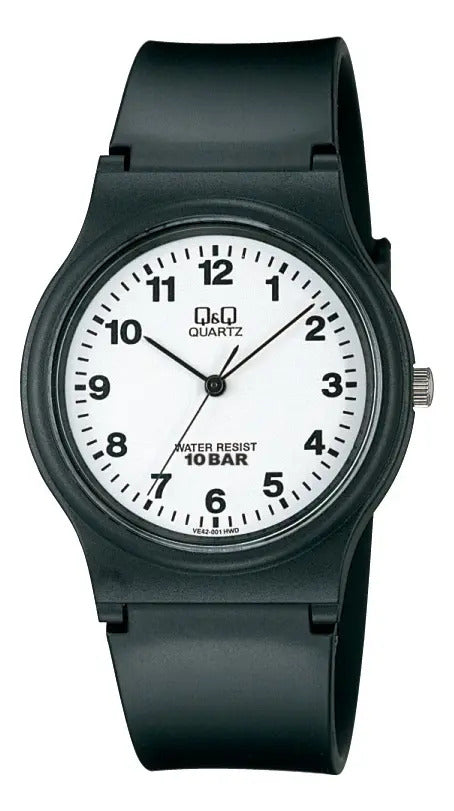 Reloj Q&q Silicona Hombre 34mm Vp46j001y - Negro