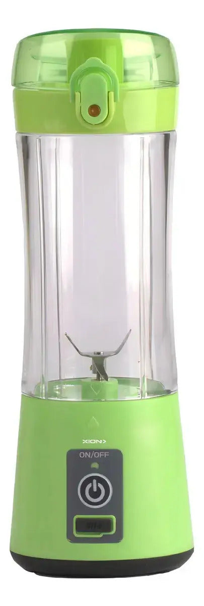 Licuadora Personal Inalámbrica Usb Xion 380ml Xi-li6 Verde