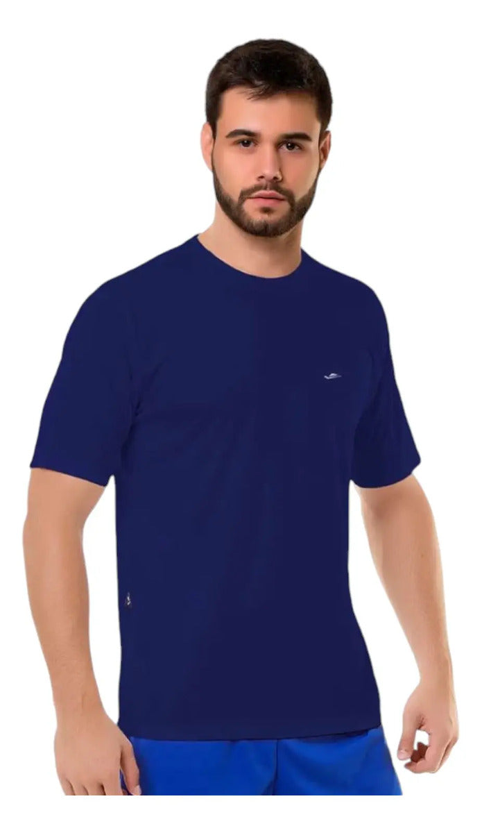 Remera Camiseta Hombre Secado Rápido Poliéster Elite Azul Marino 2xl