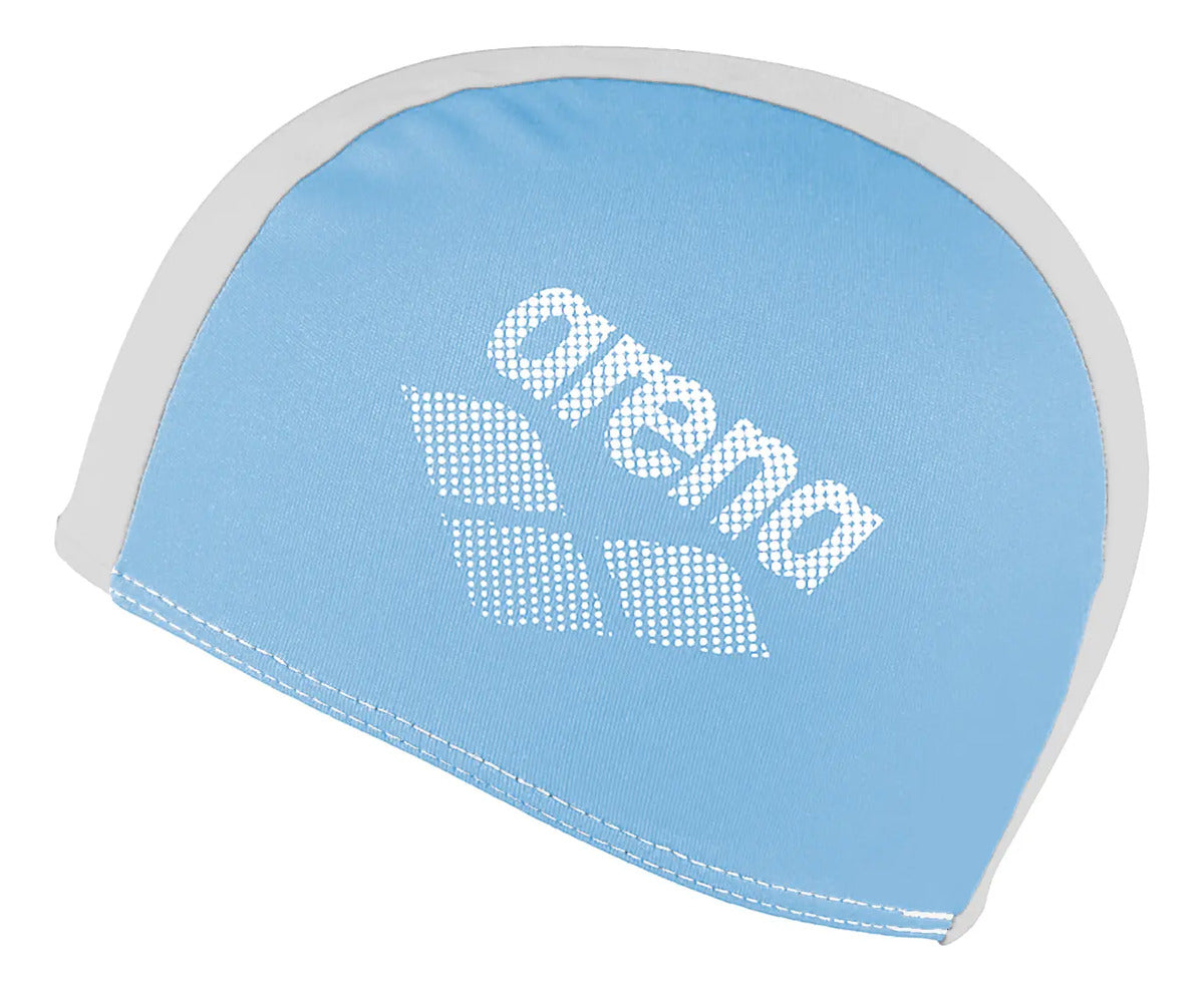 Gorra De Natación Polyester Jr 6 A 12 Años Arena - Celeste Y Blanco Junior