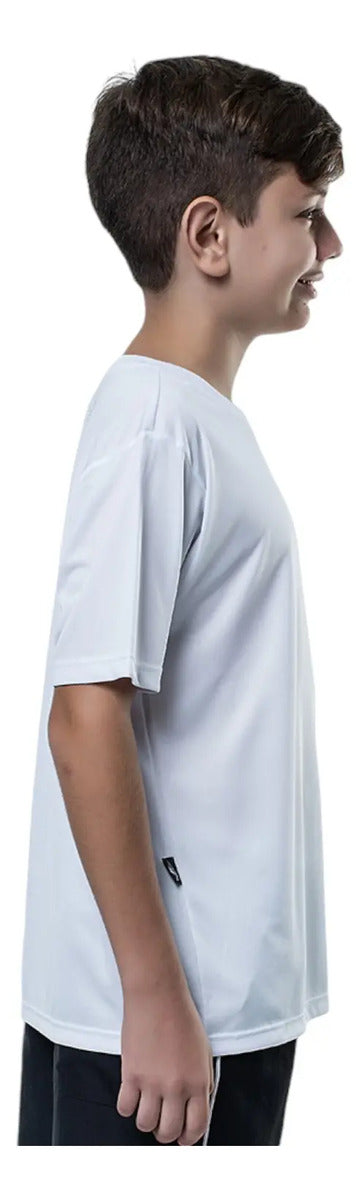 Remera Camiseta Niño Secado Rápido Poliéster Elite Blanco 16
