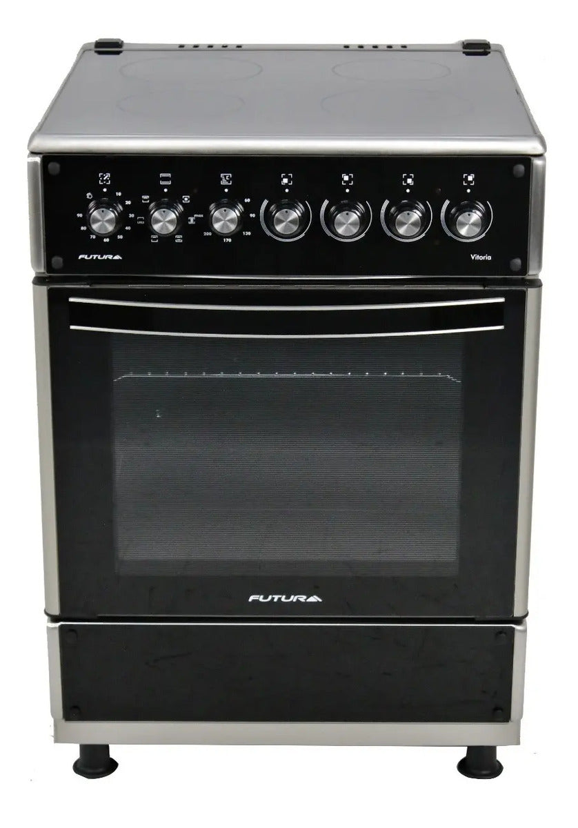 Cocina Vitrocerámica Futura Vitoria Fut-60vc4g - Negro
