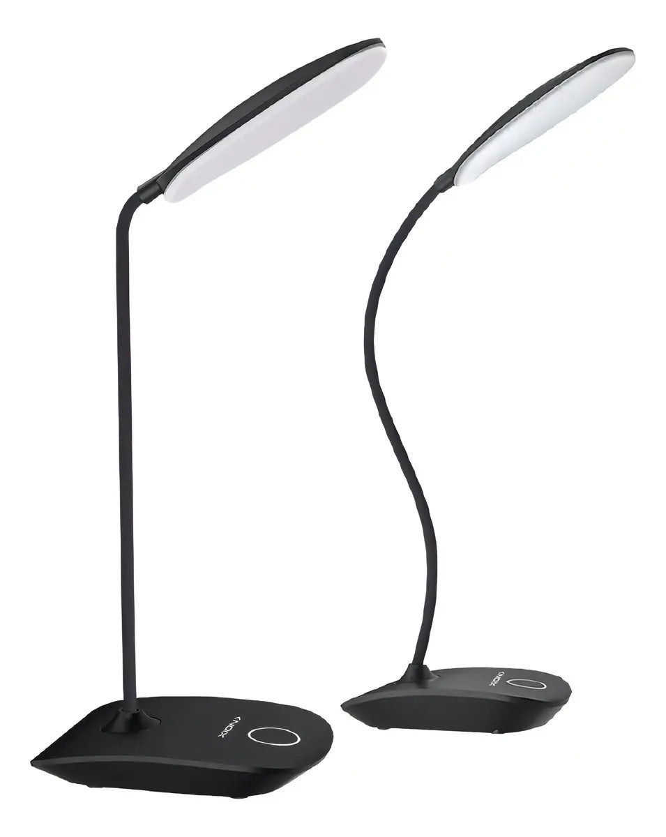 Lámpara De Escritorio Led Portátil Flexible Xi-lamp20 Negro