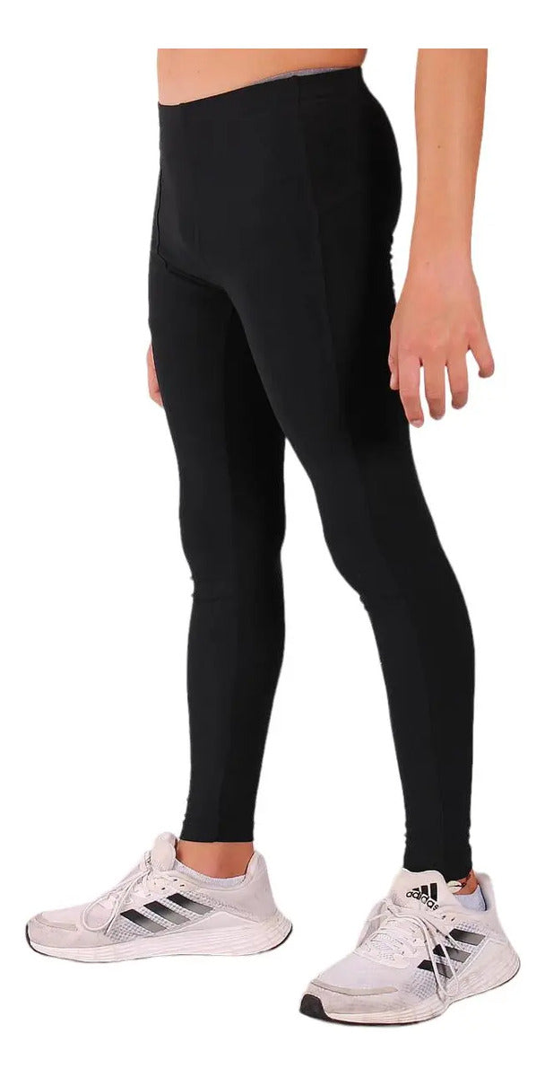 Calza Térmica Larga Niños Deportiva Fútbol Elite - Negro 14