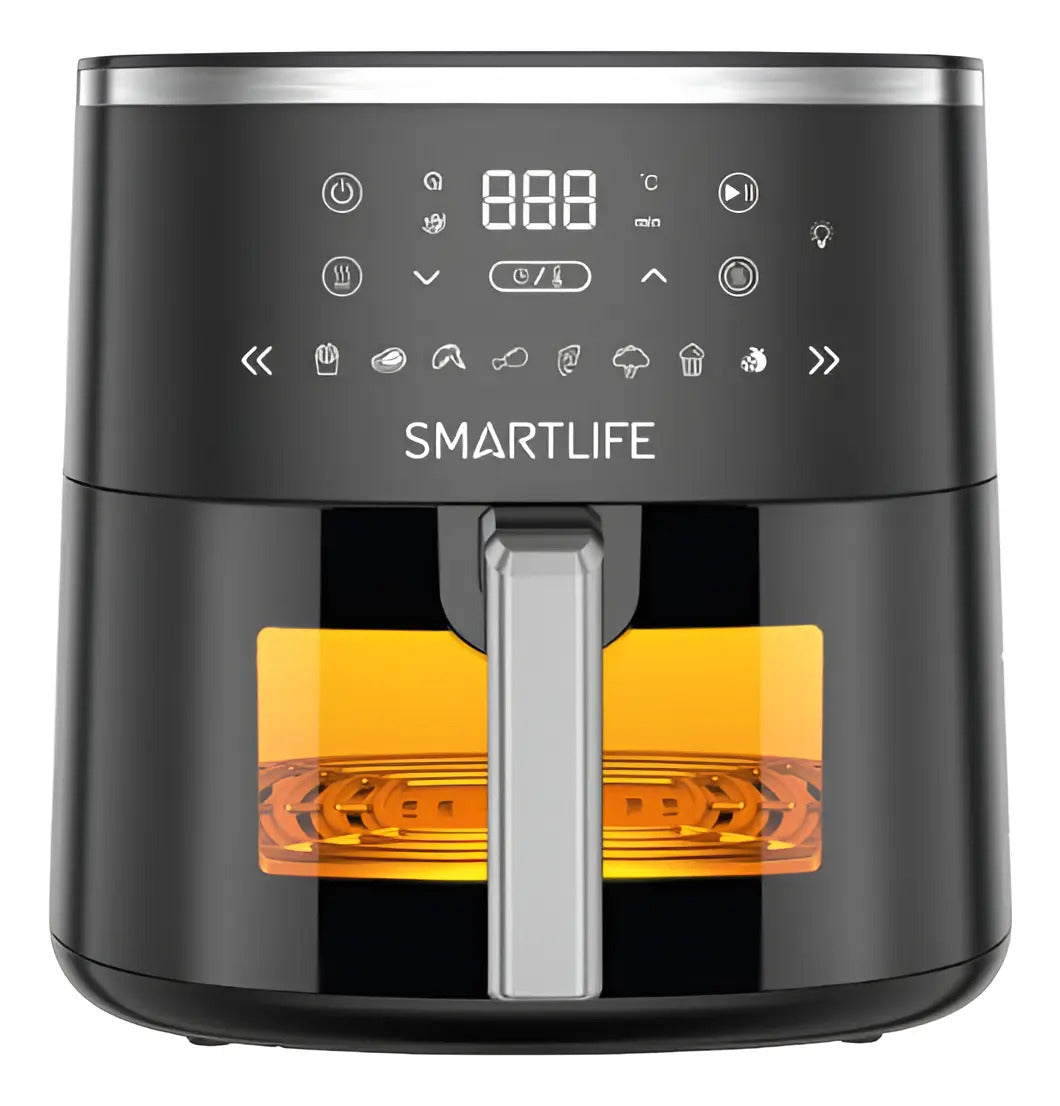 Freidora De Aire Smartlife Digital 6 Lt Sl-afdv006 Negro