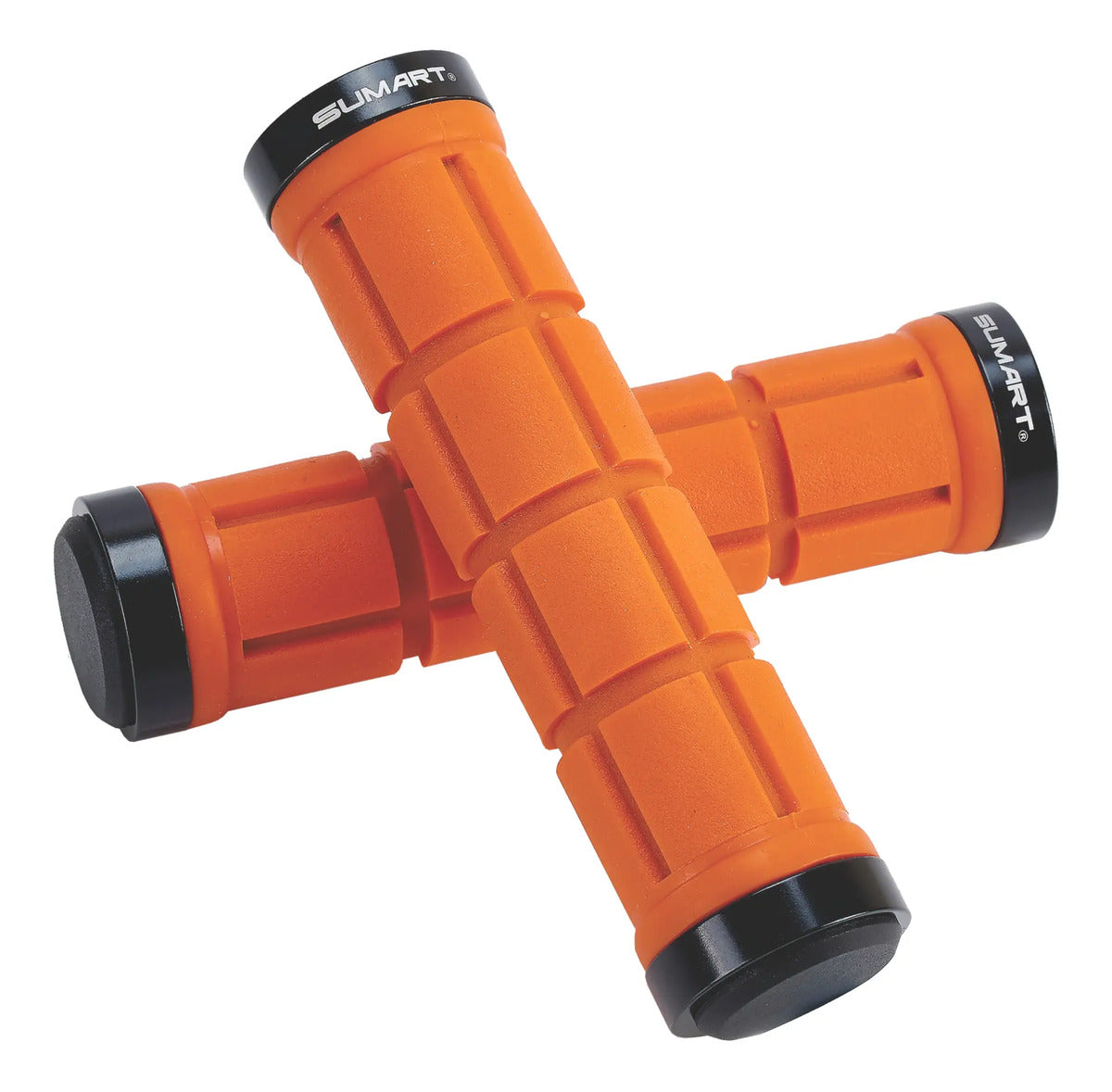 Puño Grip Mango Bicicleta 132mm Dual Lock Sumart - Naranja