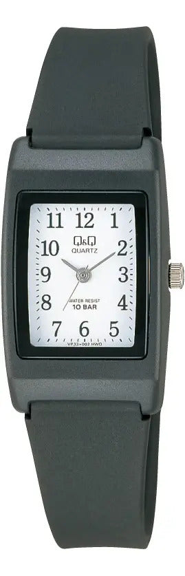 Reloj Q&q Silicona Dama 21mm Vp33j002y - Negro