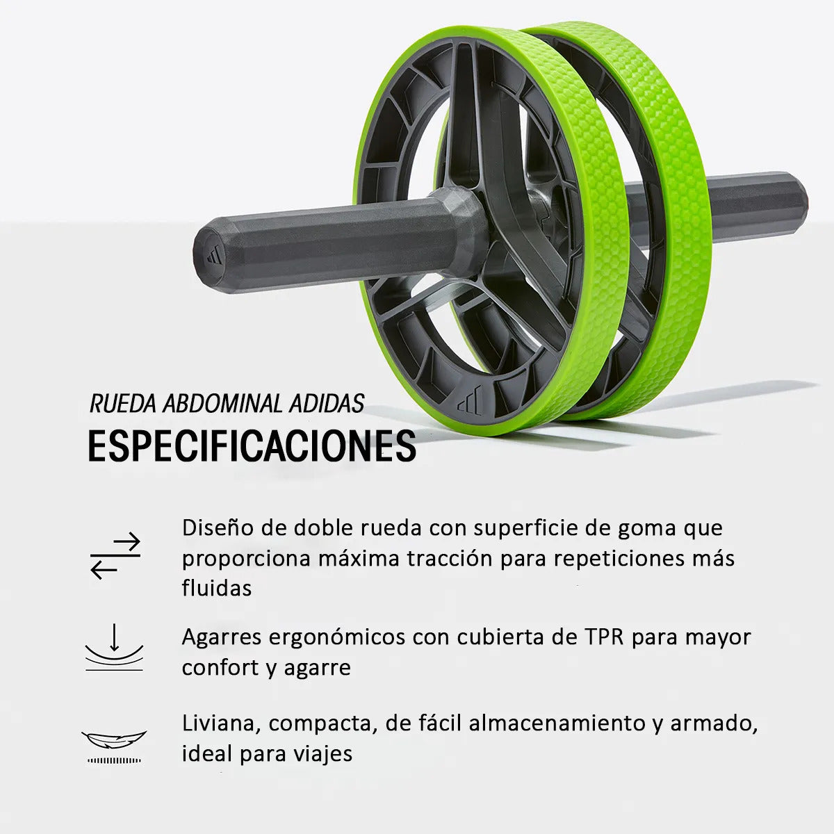 Rueda Abdominal Performance adidas - Verde Lima
