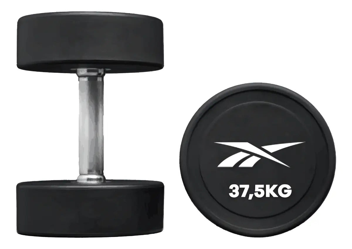 Mancuerna Redonda Cpu 37,5kg Reebok - Negro