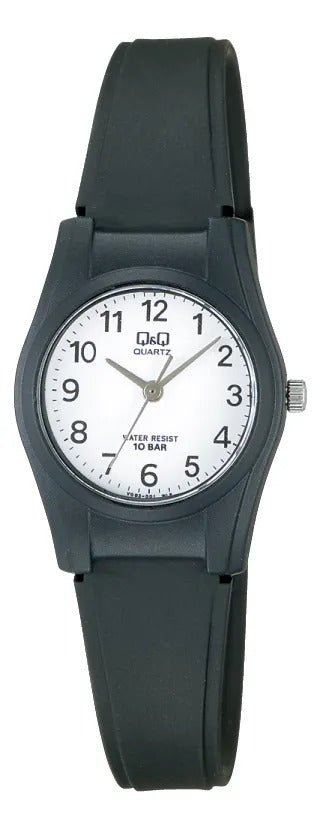 Reloj Q&q Silicona Dama 24mm Vq03j001y - Negro