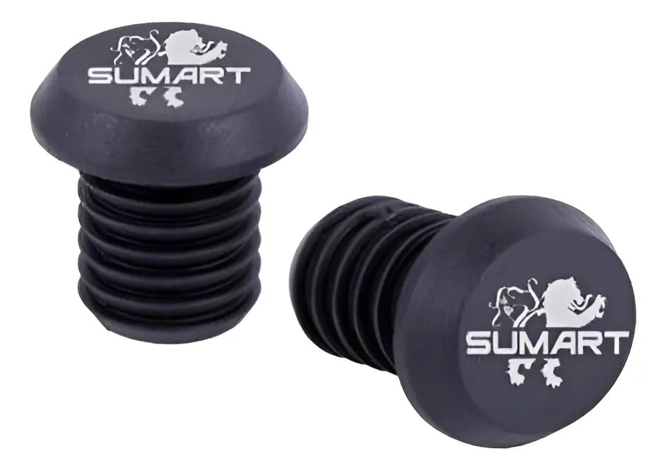Tapón De Manubrio Manillar Par 19mm Sumart - Negro