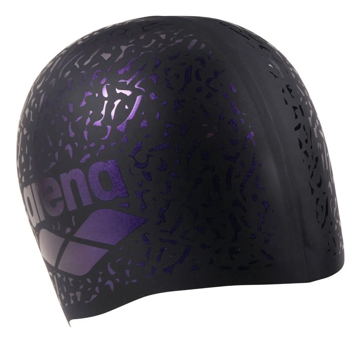 Gorra De Natación Arena Shine Unisex Black-plum - Negro Liso