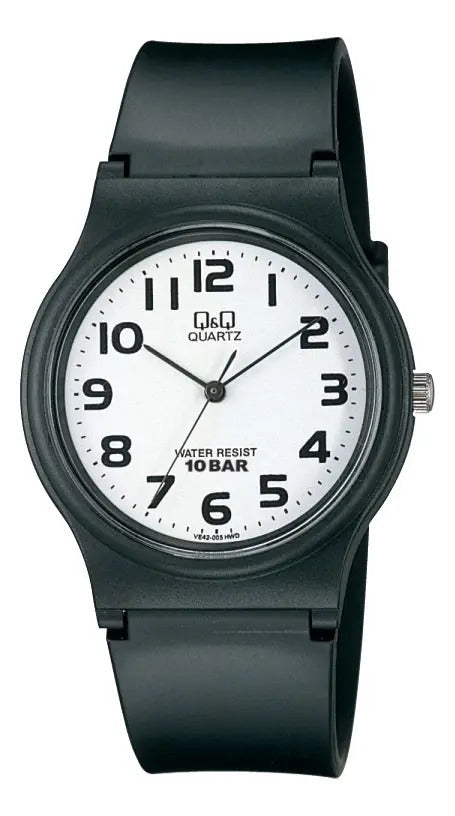 Reloj Q&q Silicona Hombre 34mm Vp46j005y - Negro