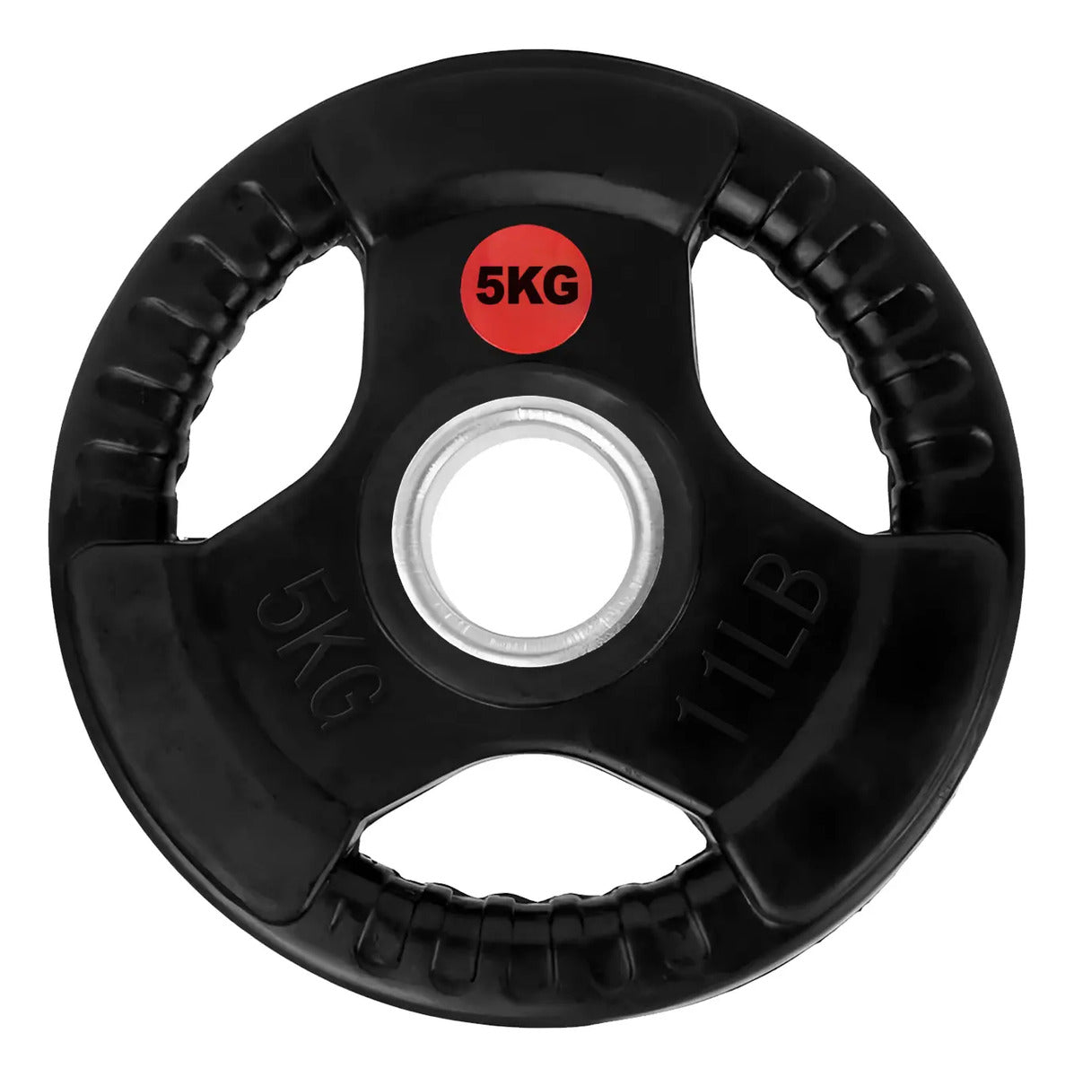 Mancuerna Olímpica 52cm + 20kg En 4 Discos Rhino - Plateado