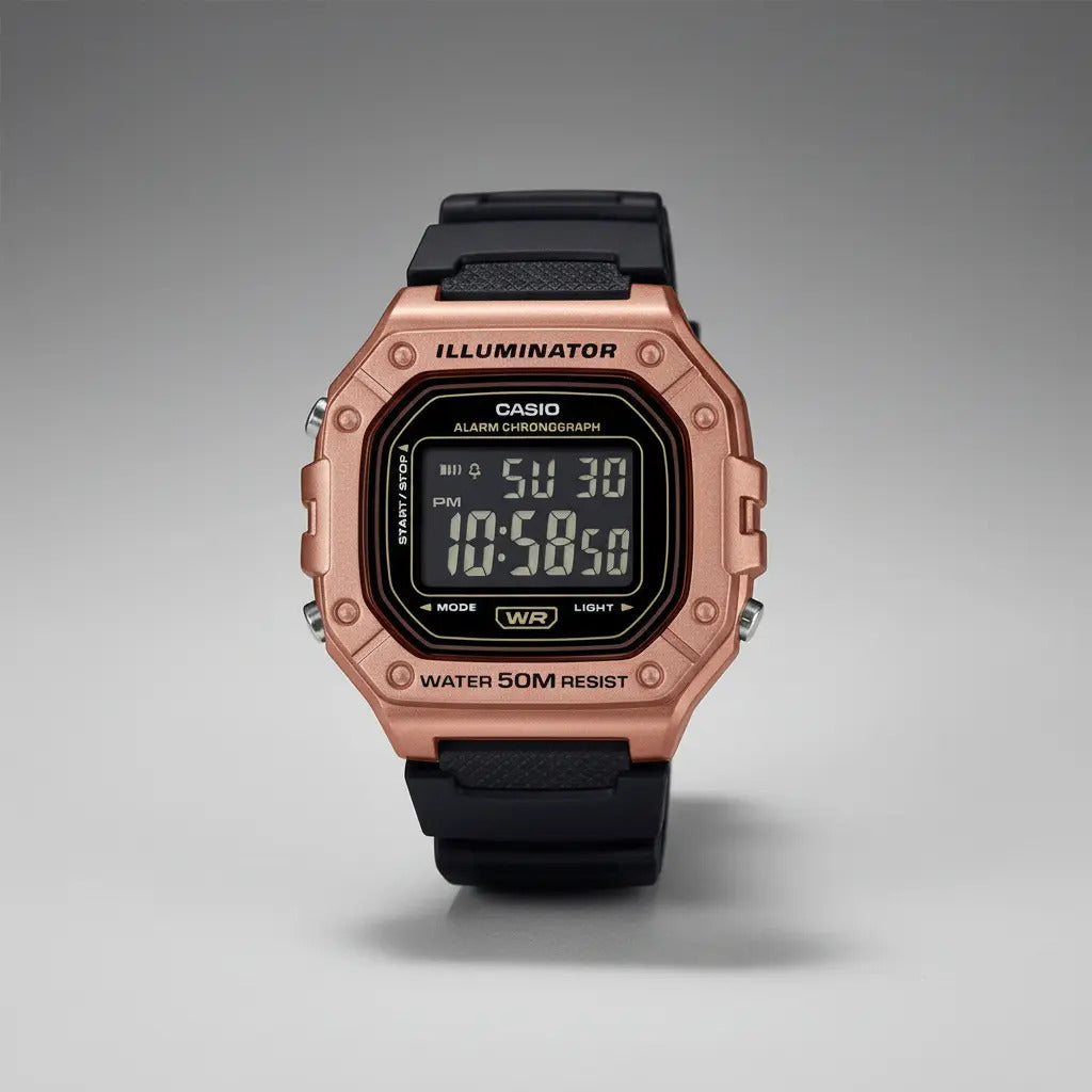 Reloj Casio Digital 44mm W-218hm-5b - Negro