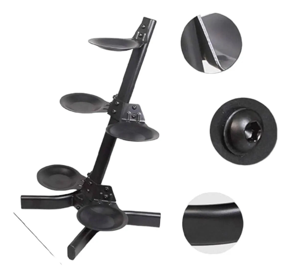 Soporte Rack Para 5 Pesas Rusas Kettle Bell Livepro Negro