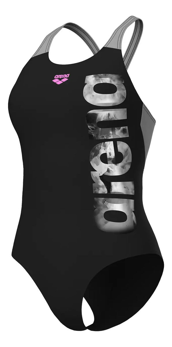 Malla Airbrush Graphic V Dama Uv 50+ Poliéster Arena Negro 48