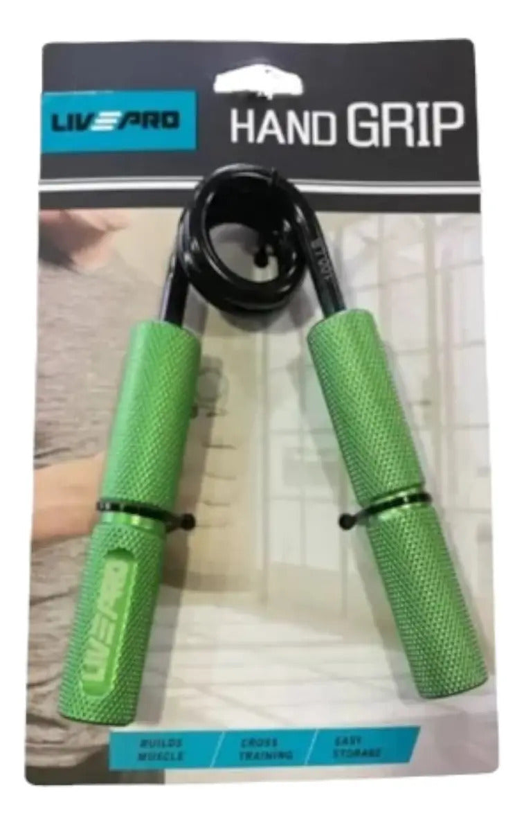 Hand Grip Ejercitador Antebrazo 100lb O 45kg Livepro Verde