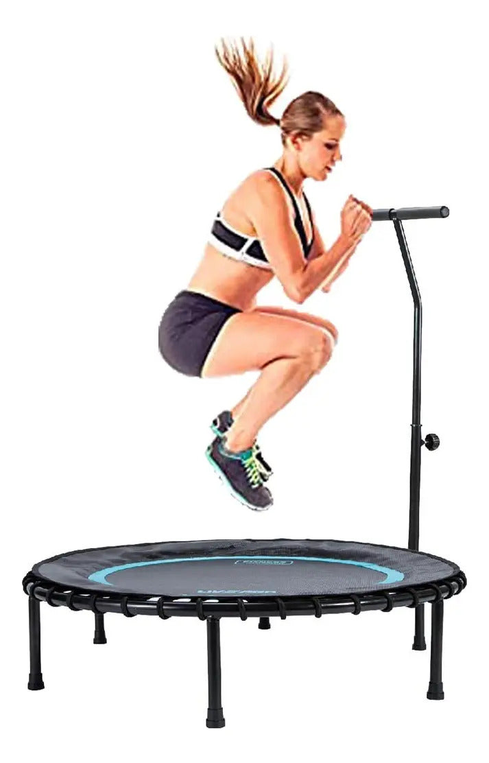 Trampolín Livepro Con Manija 100cm Funcional - Negro