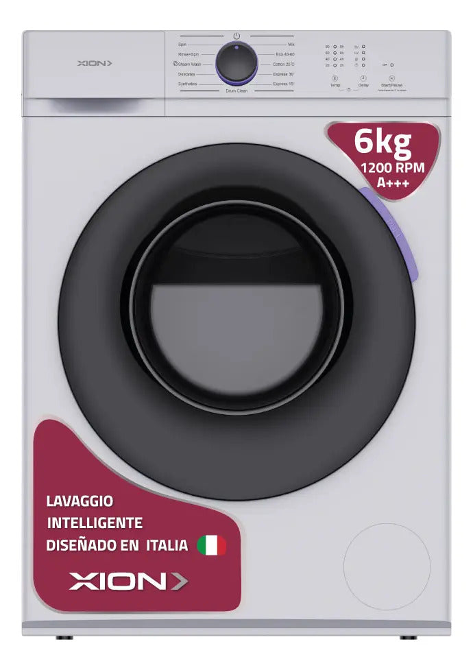 Lavarropas Xion 6 Kg Inverter Xi-lav60f - Blanco