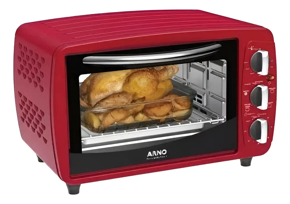 Horno De Mesa Eléctrico Arno 5 En 1 20l 1400w - Rojo