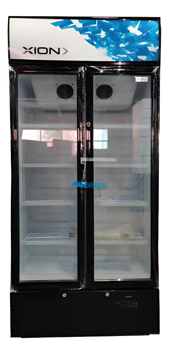 Vitrina Refrigerada Xion 550 Lts Frío Seco Xi-h550nf Negro