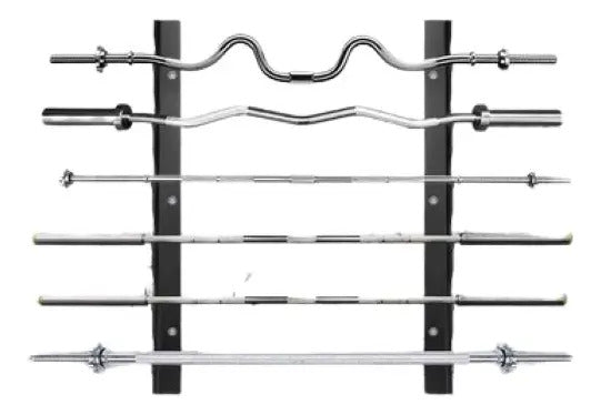 Soporte 6 Barras Hasta 120kg Rhino - Negro