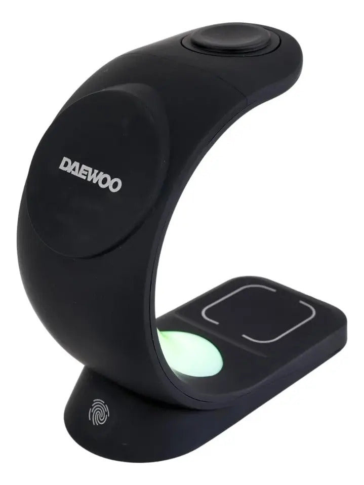 Cargador 3 En 1 Daewoo Compatible Con Apple Negro