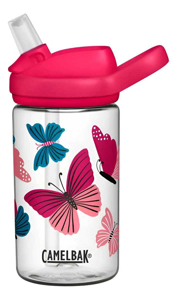 Botella Eddy+ Plus Kids Mariposas Niños 400ml Camelbak Rosa