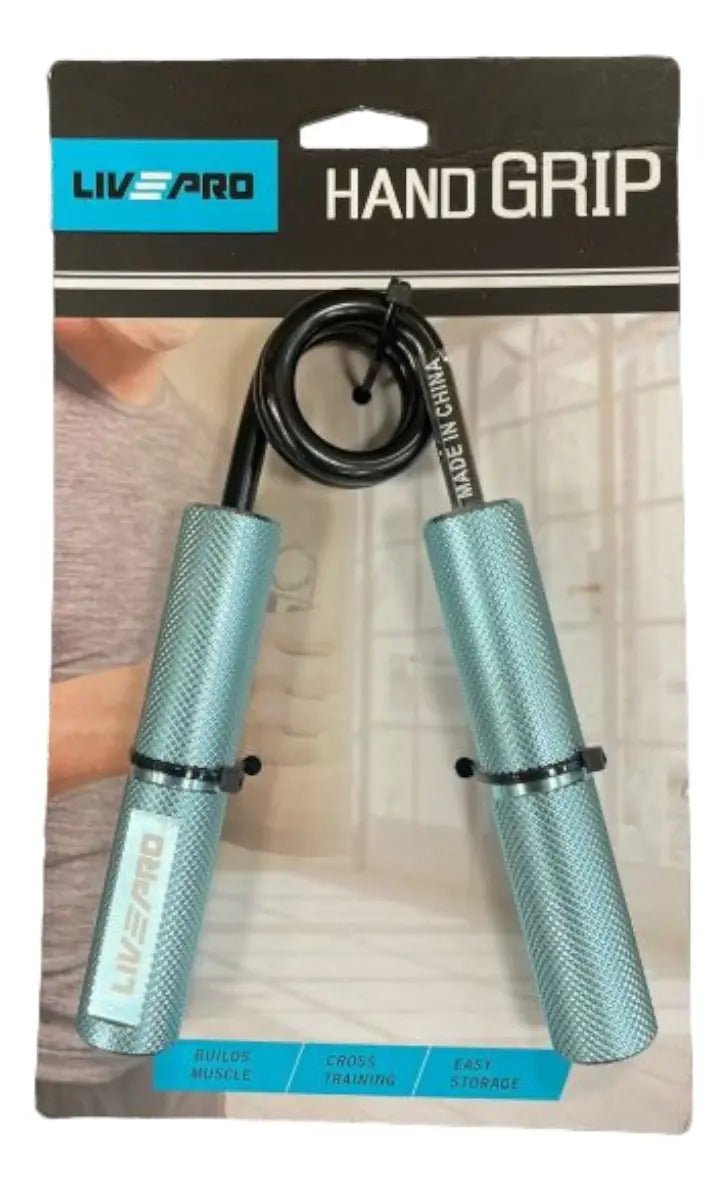 Hand Grip Ejercitador Antebrazo 140lb O 63,5kg Livepro Azul