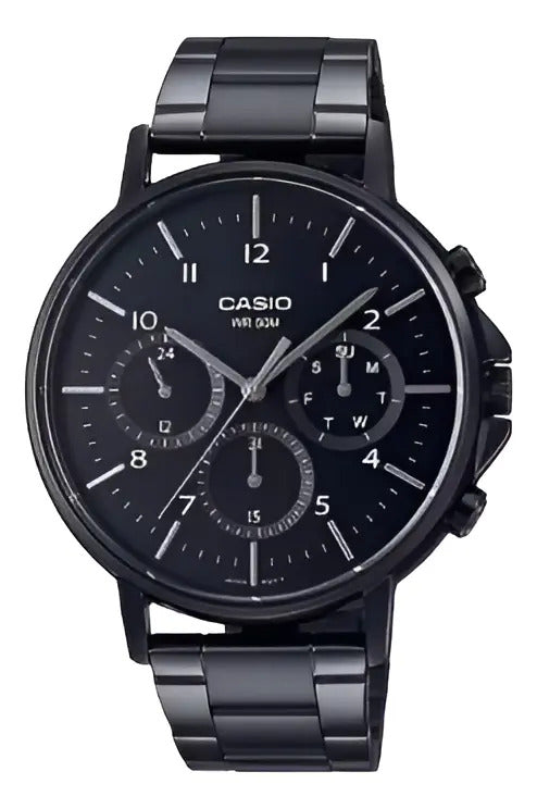 Reloj Casio Hombre Metal 44mm Mtp-e321b-1a - Negro