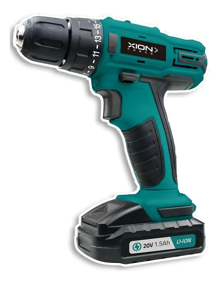 Taladro Inalámbrico Recargable Xion 20v Xi-tool20 Turquesa