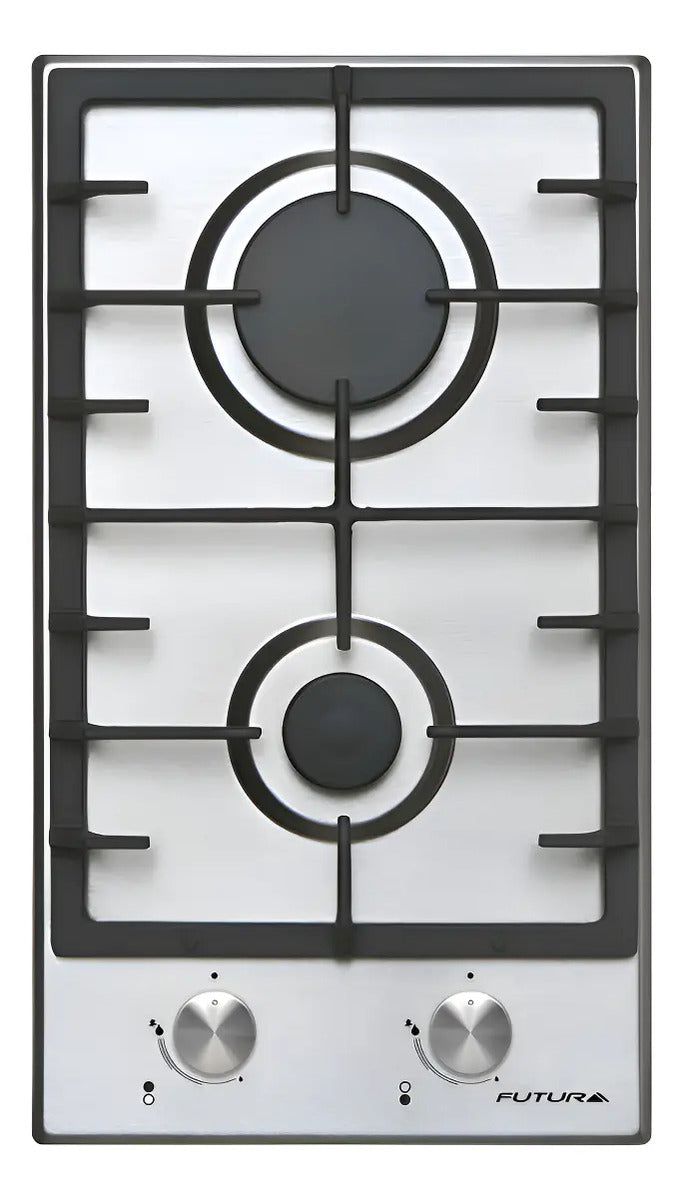 Anafe A Gas Futura Inox 2 Quemadores Fut-ag300x-2 - Gris