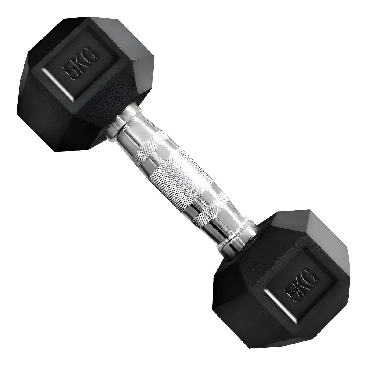 Mancuerna Hexagonal Hierro Recubierto 5kg Rhino Negro