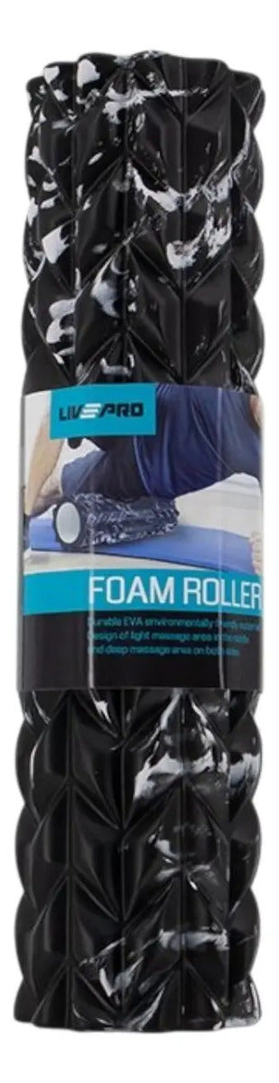 Rolo De Masaje Livepro 45cm - Negro
