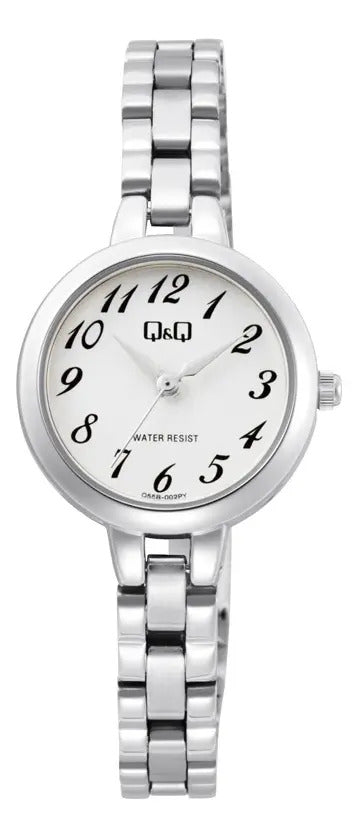 Reloj Q&q Metal Dama 22mm Q55b-002py - Plateado