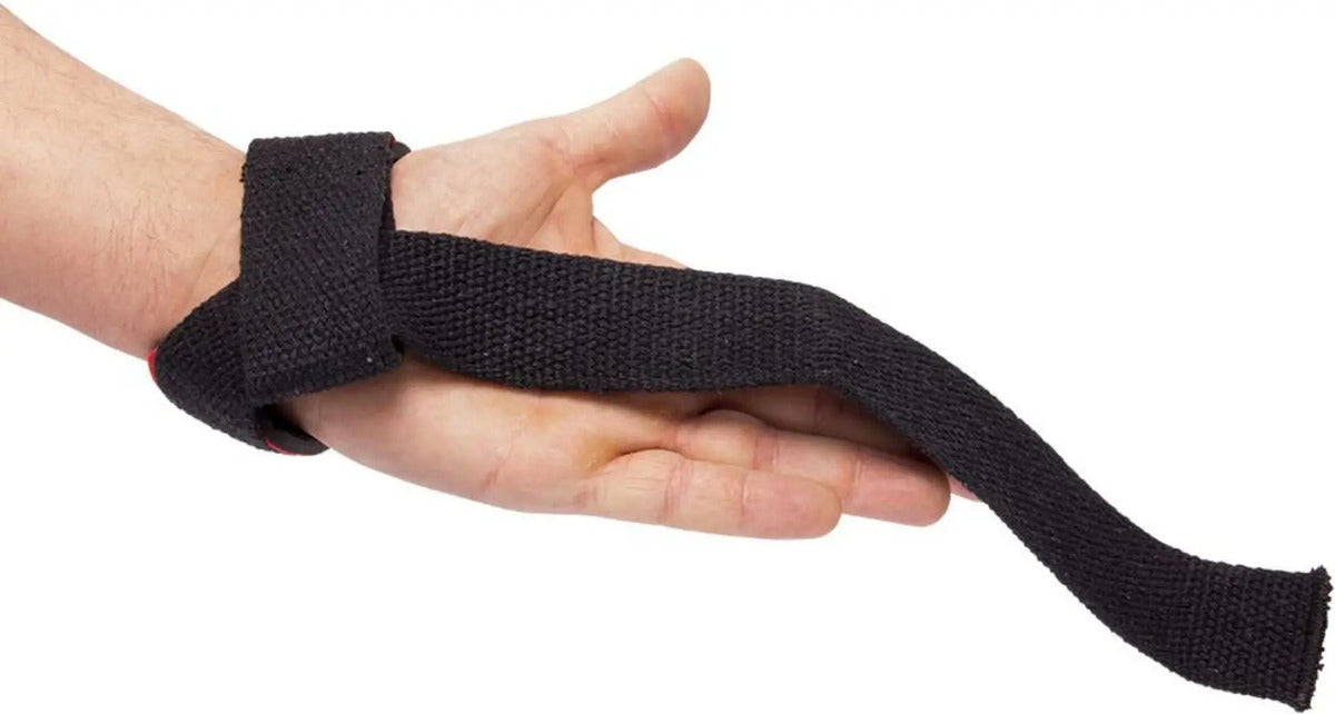 Agarre Para Barra Gym Levantamiento Straps Rhino - Negro