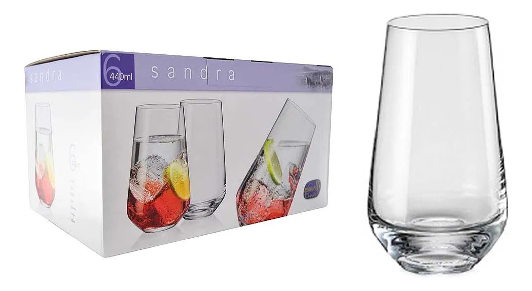 Set Vasos Sandra 440 Ml X6 Bohemia
