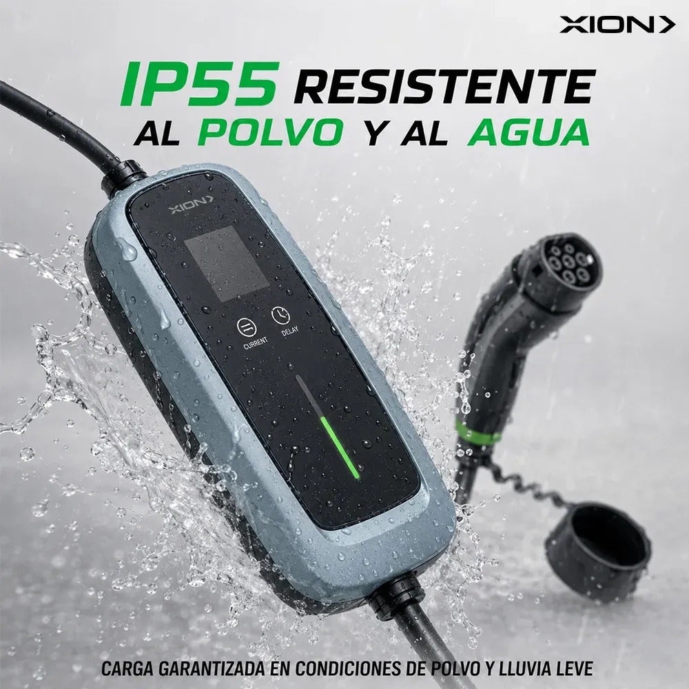 Cargador De Auto Eléctrico Portátil Xion Xi-ev7port Negro