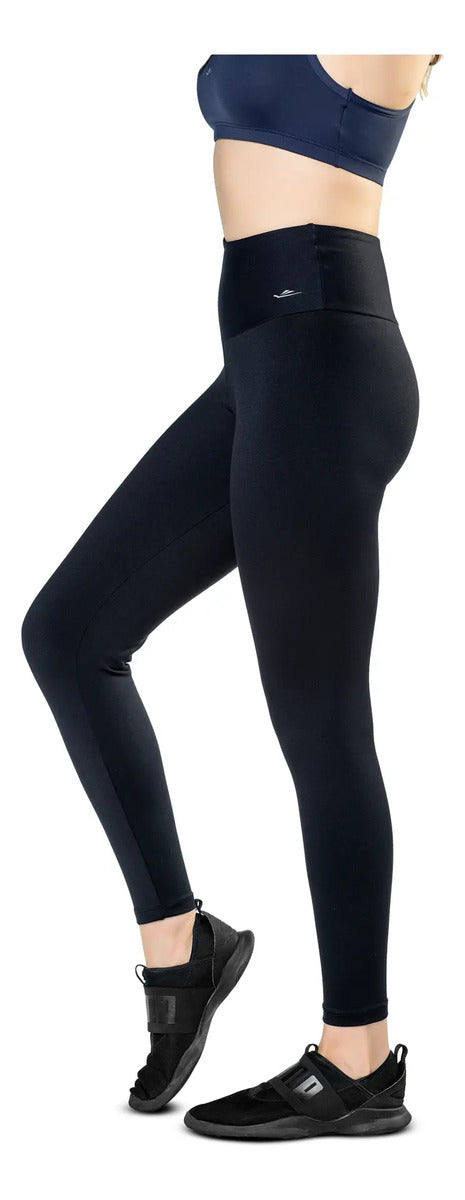 Calza Deportiva Dama Suplex Tiro Alto Elite - Negro L
