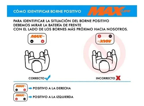 Batería Para Auto 75 Amper Positivo Derecho