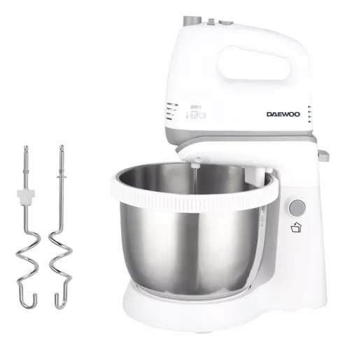 Batidora Con Bowl De Acero 300w 5 Velocidades