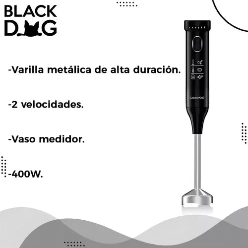 Mixer 400w Con Vaso, Batidor Y Picador